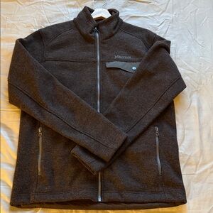 MARMOT Men's Dark Brown Full-Zip Fleece Jacket